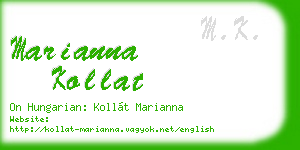 marianna kollat business card